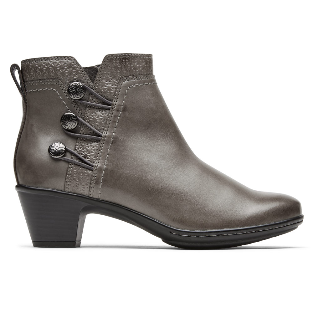 Botas Rockport Mulher Cinzentas - Cobb Hill Kailyn Ankle - 35820YDVF